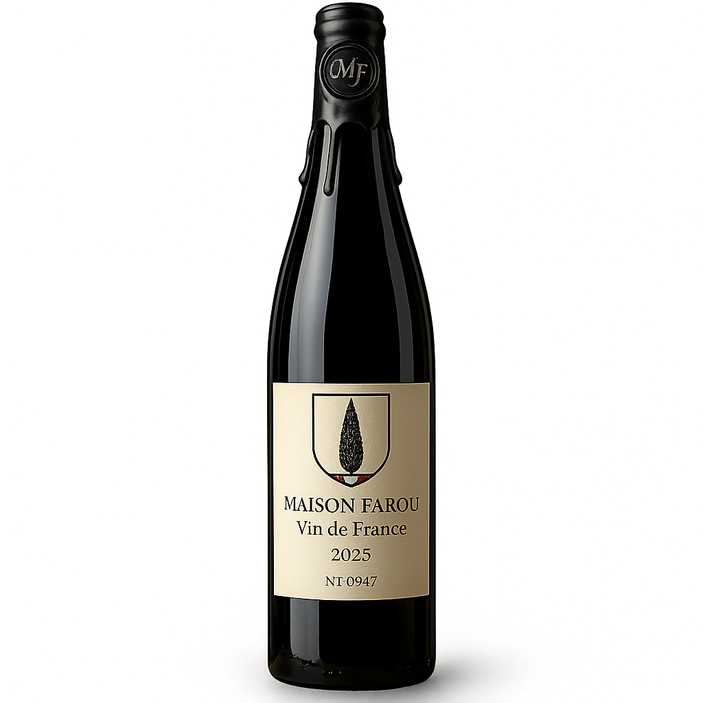 Bouteille de vin Grenache Maison Farou – Vin de France